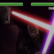 Mace Windu Vs Palpatine With Healthbars