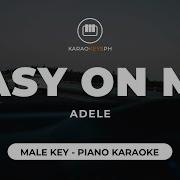 Easy On Me Adele Male Key Piano Karaoke Karaokeysph