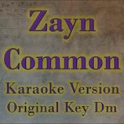 Zayn Common Instrumental Lyrics