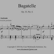 L Van Beethoven Bagatelle No 6