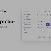 Datepicker Component Using Tailwind Css Tailwind Collections