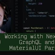 Working With Nextjs Graphql And Materialui Part 2 P5D21 Live Coding With Jesse Freecodecamp Org