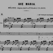 Ave Maria Méditation Sur Le Premier Prélude De Piano De S Bach Arr