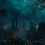 Haunted Cemetery On A Stormy Night Thunder And Mysterious Horror Music