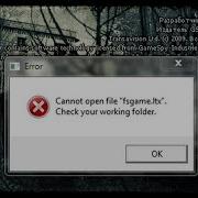 Как Убрать Ошибку В Сталкере Fsgame