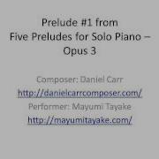 Five Preludes For Piano Op 3 I Prelude No 1 Mayumi Tayake