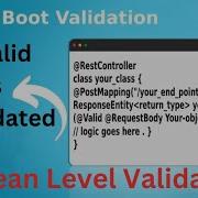 Valid Vs Validated In Spring Validations Bean Validations In Spring Boot Spring Boot Validations Kb Tutorials