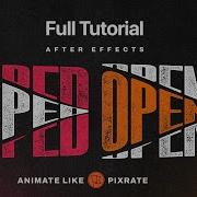 Create Dynamic Text Animations Like Pixrate In After Effects No Plugins Dope Motions